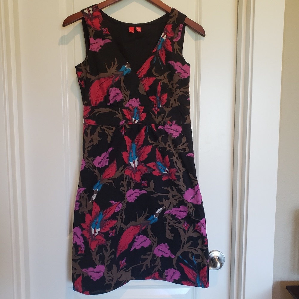 Esprit Floral V-Neck Sleeveless Shift Dress